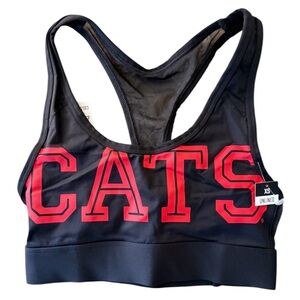 PINK by Victoria’s Secret CATS Black and Red Sports Bra. Size xs